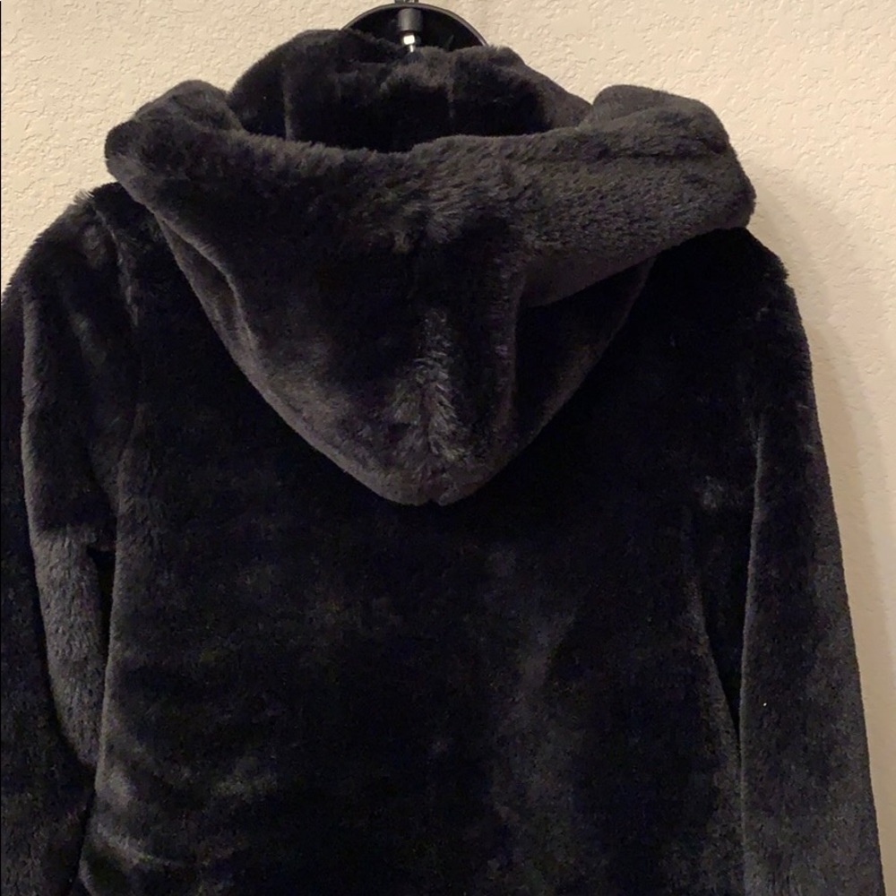 Hooded Faux Fur Jacket - Picture 2 of 3